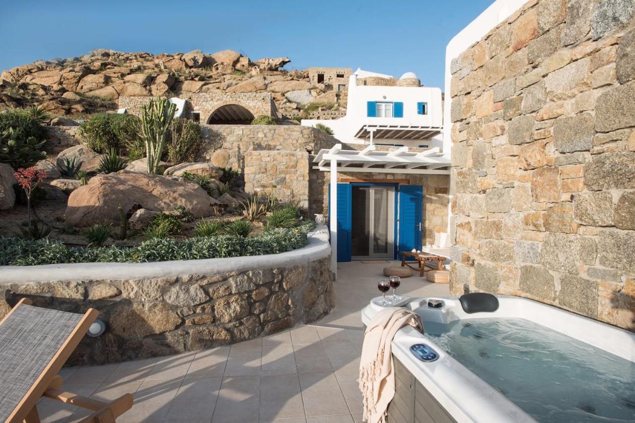 Apartament Gorgeous Studio In Cycladic Architecture Overlooking The Aegean Houlakia  Zewnętrze zdjęcie