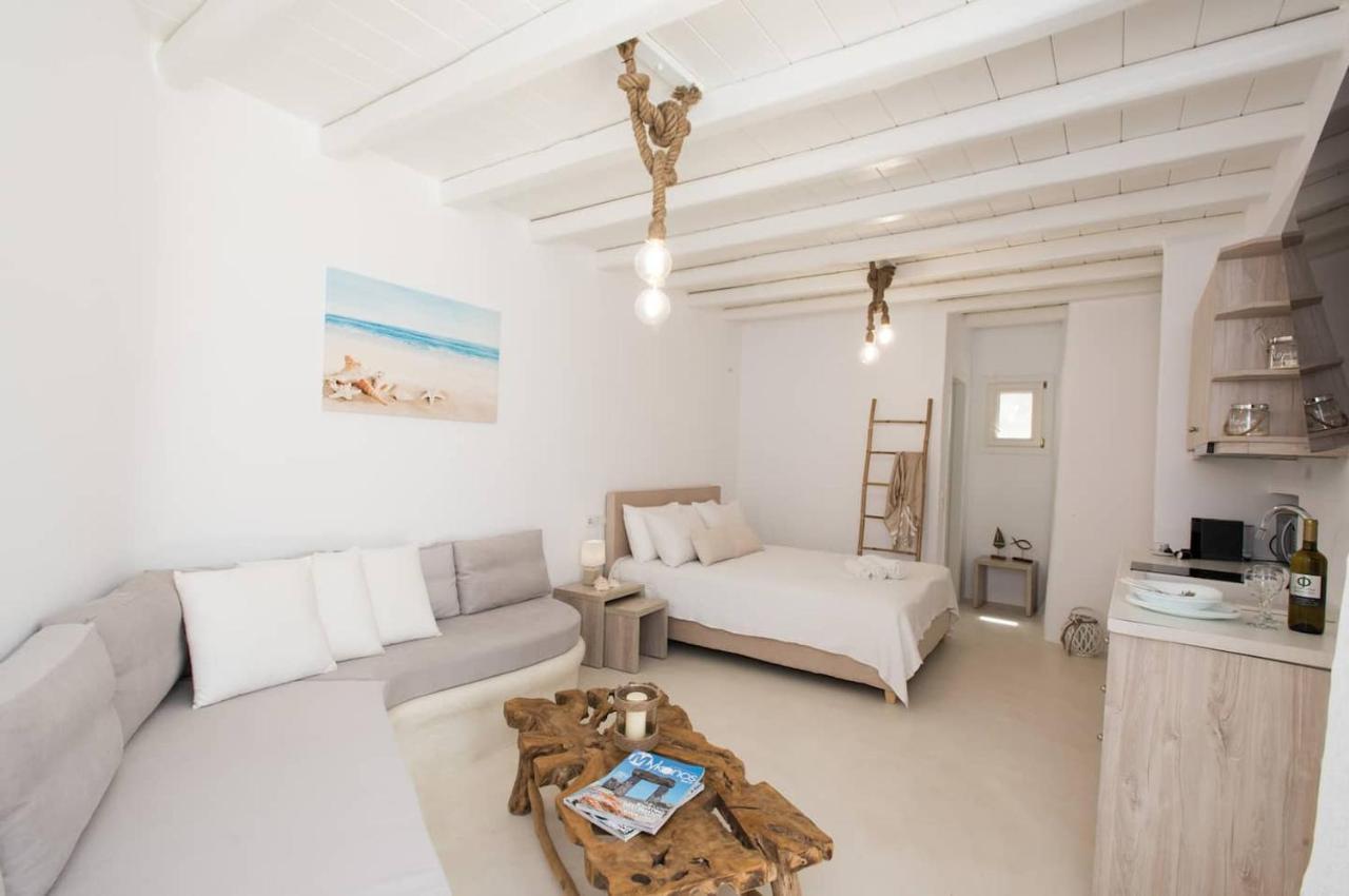 Apartament Gorgeous Studio In Cycladic Architecture Overlooking The Aegean Houlakia  Zewnętrze zdjęcie