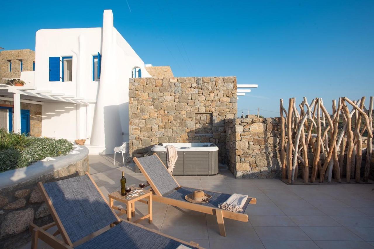 Apartament Gorgeous Studio In Cycladic Architecture Overlooking The Aegean Houlakia  Zewnętrze zdjęcie
