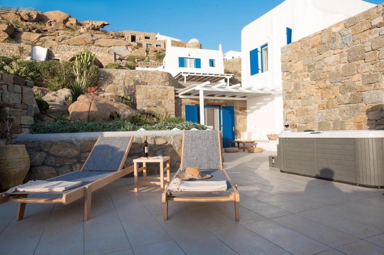 Apartament Gorgeous Studio In Cycladic Architecture Overlooking The Aegean Houlakia  Zewnętrze zdjęcie