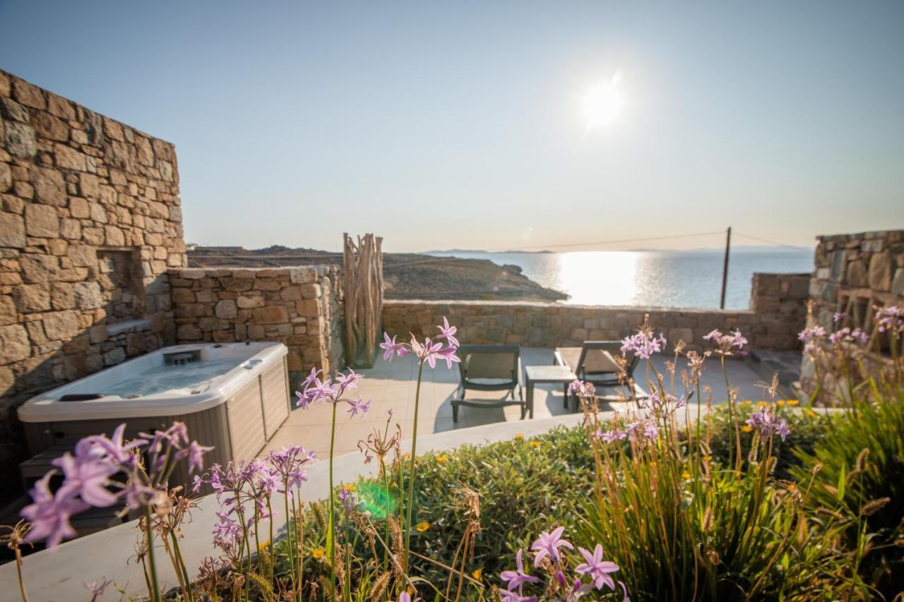Apartament Gorgeous Studio In Cycladic Architecture Overlooking The Aegean Houlakia  Zewnętrze zdjęcie